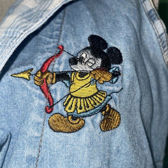 The Authentic JEANS MANGO vtg 90's DISNEY MICKEY DRESS(No size-see measurements) - Picture 5 of 15